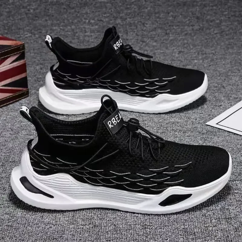 

Summer Breathable Mesh Elastic Outdoor Sports New Men's Running Shoes Light Sneakers Fashion Casual Shoes Jogging Shoes