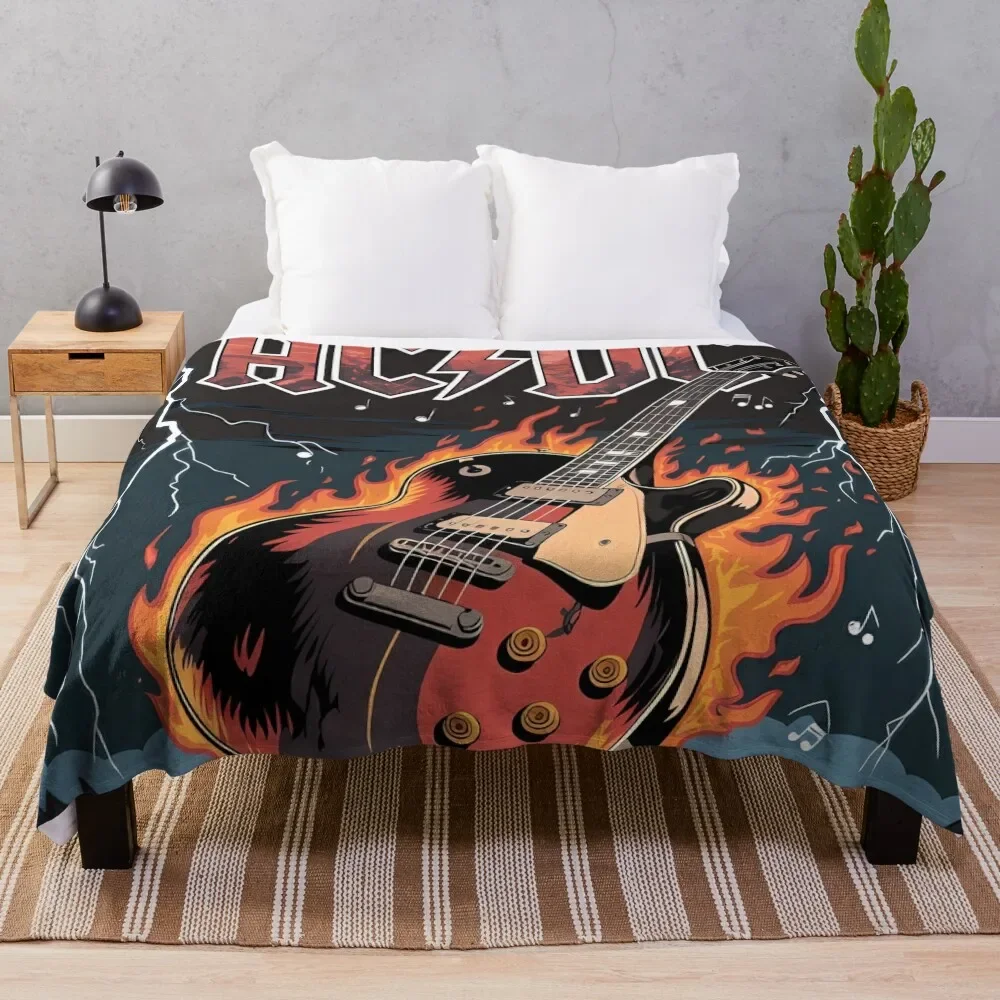 

Rock 'n roll Guitar Throw Blanket Blankets For Baby Nap warm winter heavy to sleep Blankets