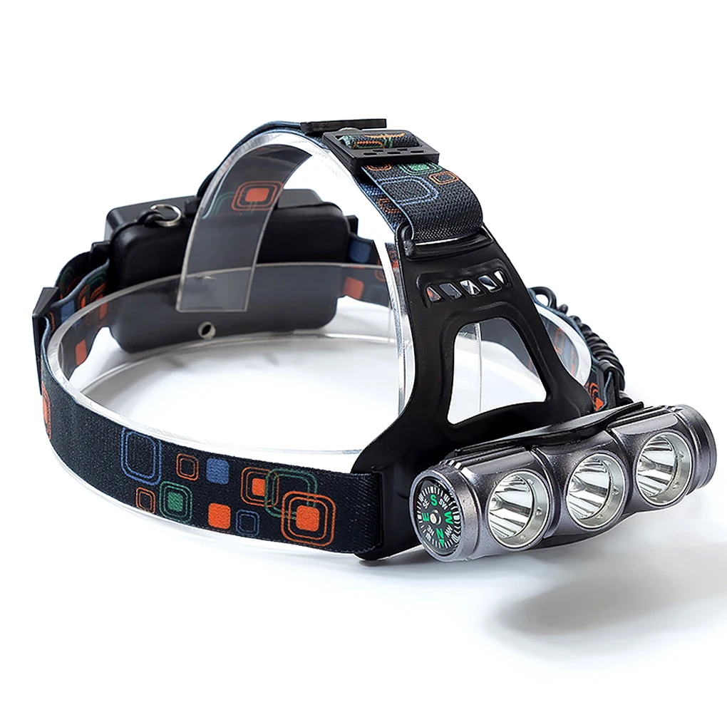 for Fishing Led Headlamp Powerful Rechargeable Head Flashlight Hunting Torch Hiking Front Lanterns Camping Headlights