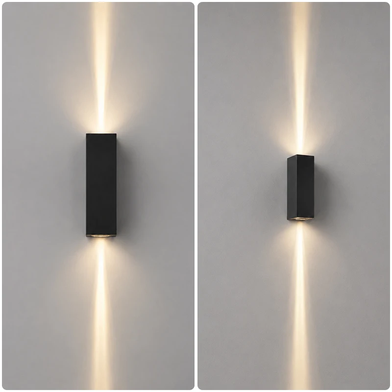 Modern Minimalist 12W LED Outdoor Wall Light Waterproof IP65 Up Down Narrow Beam Aluminum Porch Sconce Garden Lamp AC85-265V