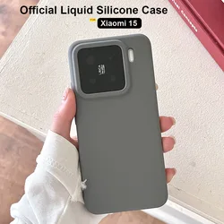 Liquid Silicone Case for 17 Pro Xiaomi 17 Pro Max Mi 15 Cases Shockproof Back Cover Hard pc inner Camera Protector Skin Funda