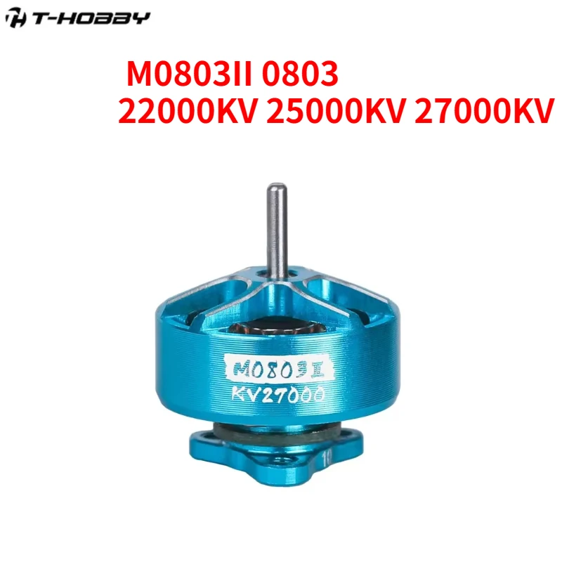 T-HOBBY M0803II 0803 22000KV 25000KV 27000KV 1S Micro Brushless Motor 2.5g 1mm Shaft for 65-75mm Tiny Whoop FPV Drone