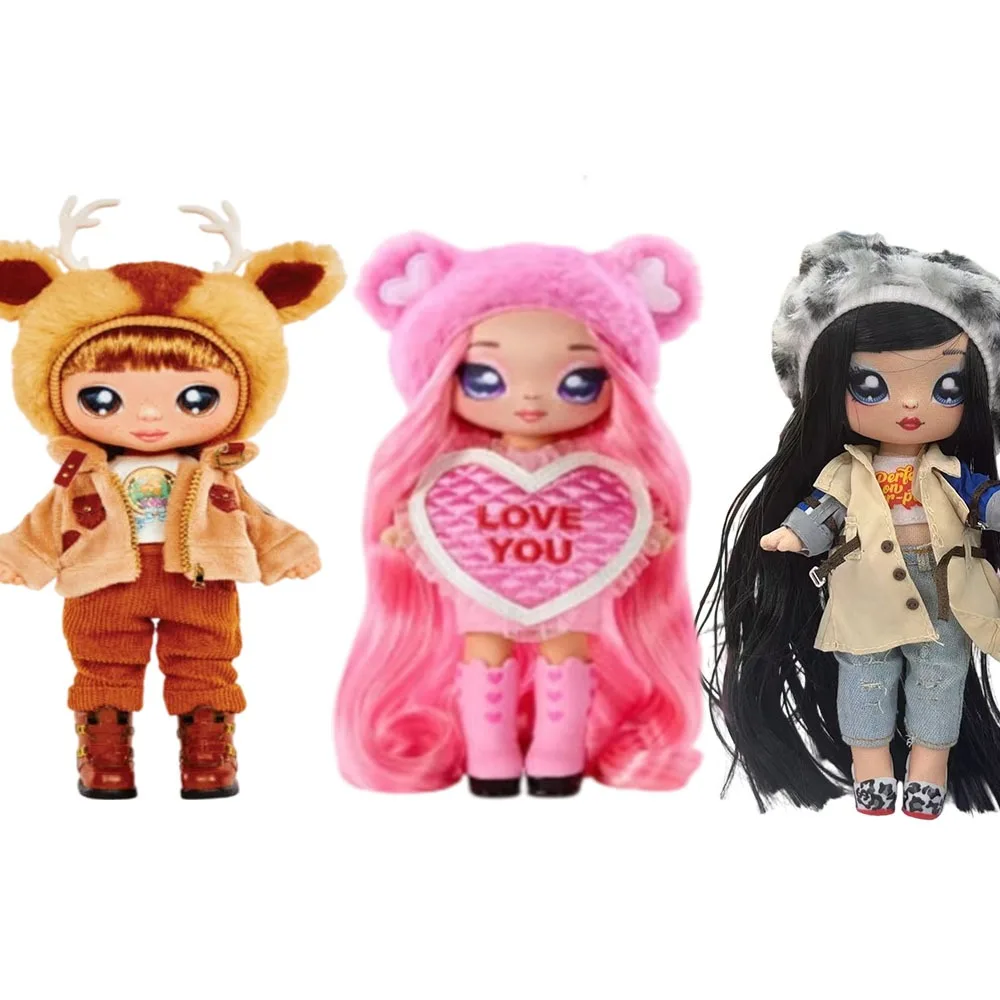 

На! На! На! Модная кукла-сюрприз 2-в-1, одежда и обувь серии «сделай сам», зимняя тема, милые игрушки-куклы, идеальный подарок