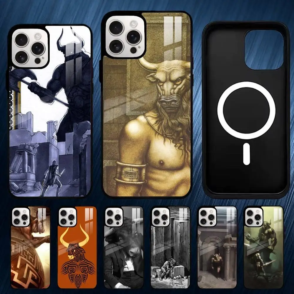 

M-Minotaurus Phone Case For iPhone17,16,15,14,13,12,11,Plus,Pro,Max For Magsafe Wireless Charging cover