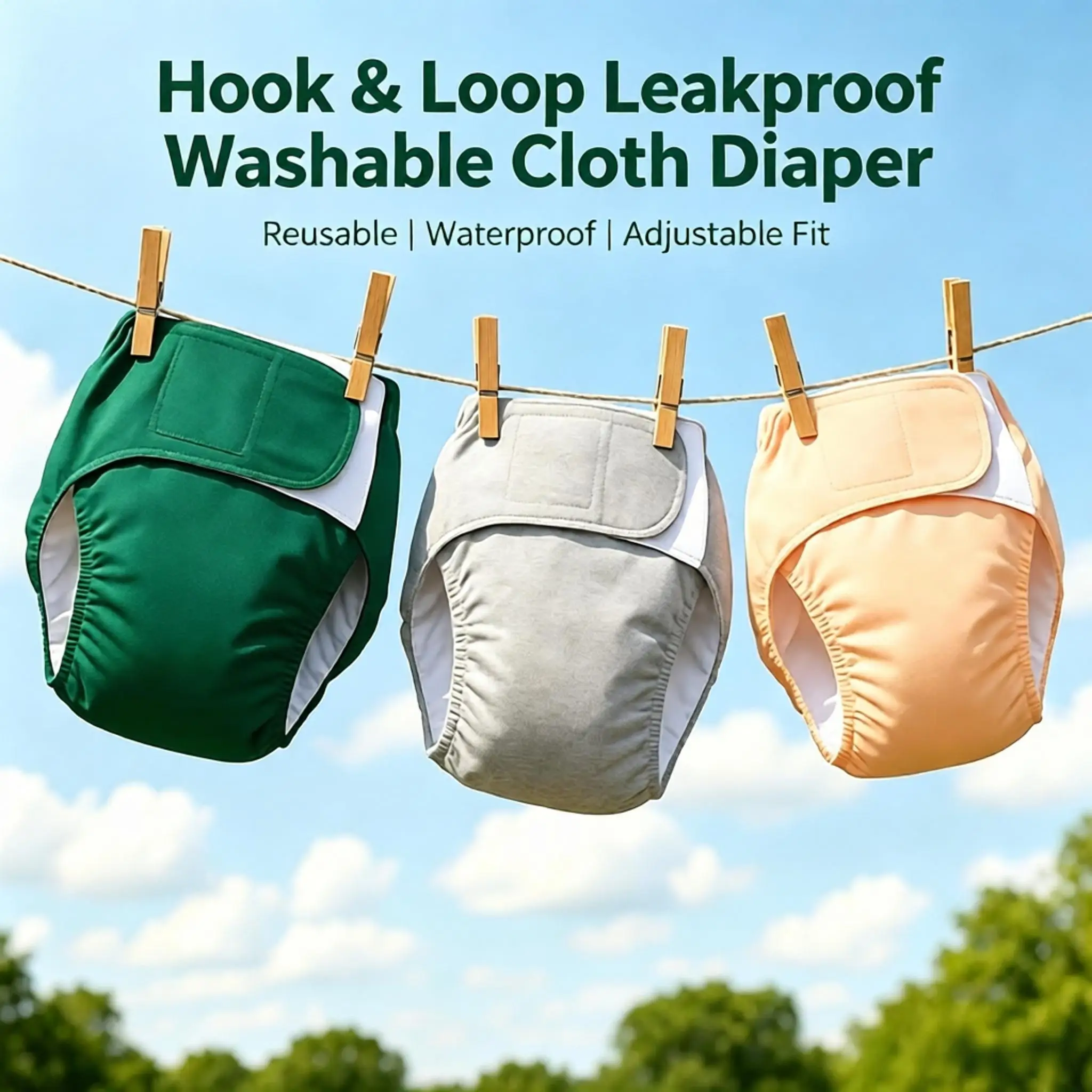 Reusable Washable Adult Incontinence Diaper Pants Leak-Proof Breathable Soft Comfortable Practical Soft Cotton for Adults