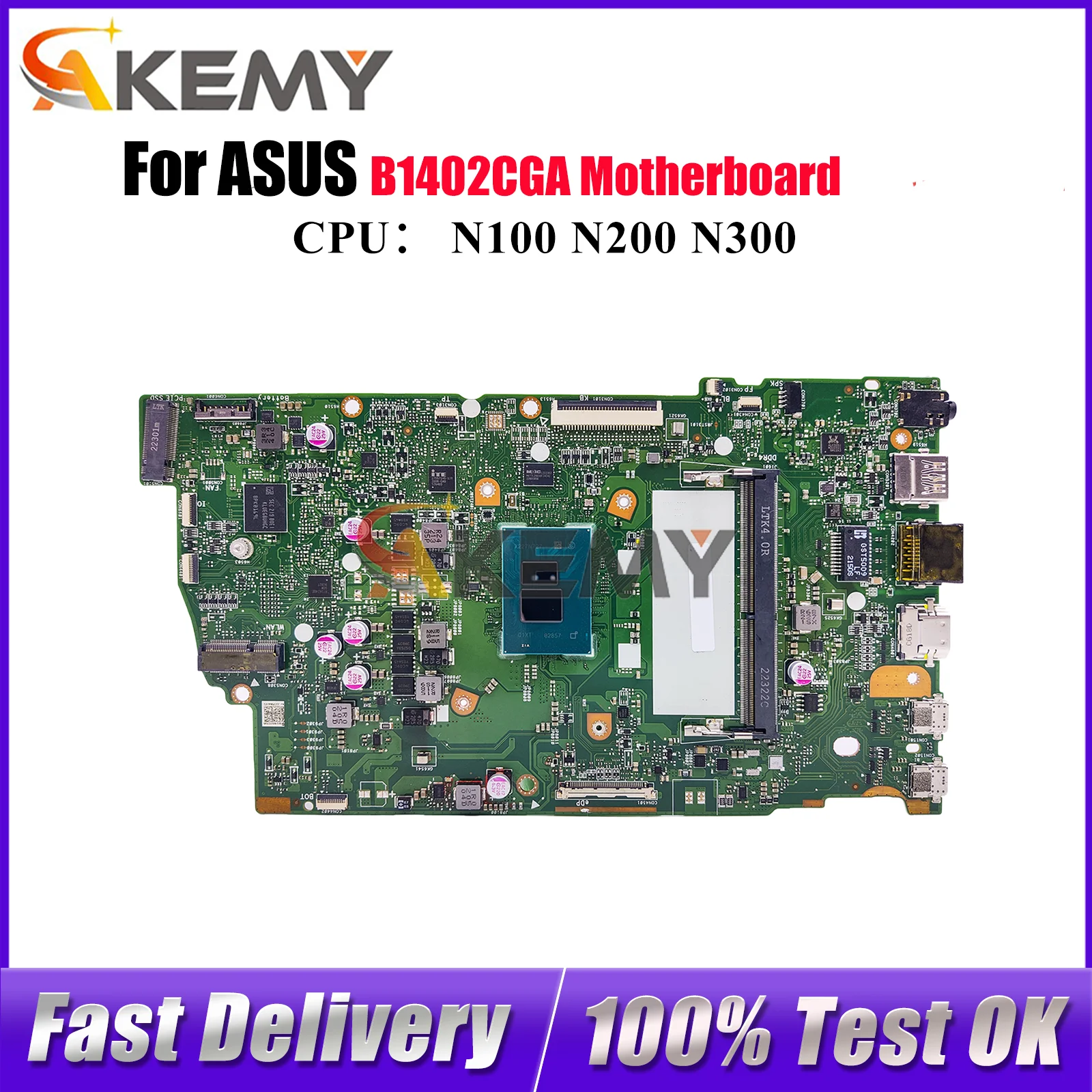 

B1402CGA Laptop Motherboard For ASUS ExpertBook B1402CBA B1402C B1402CGA Notebook Mainboard With CPU tests OK fast shipping stk