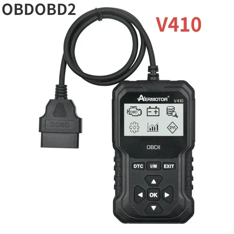 V410 For Automotive OBD2 Diagnostic and Maintenance Tool Car Code Reader Scanner Multi Language Support 9 Protocols