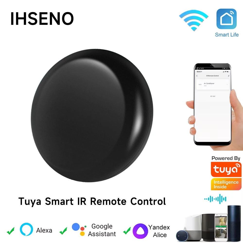 Tuya WiFi Smart IR Universal Remote Control Smart Life APP Replace TV DVD AUD AC Remote Works with Alexa Google Home