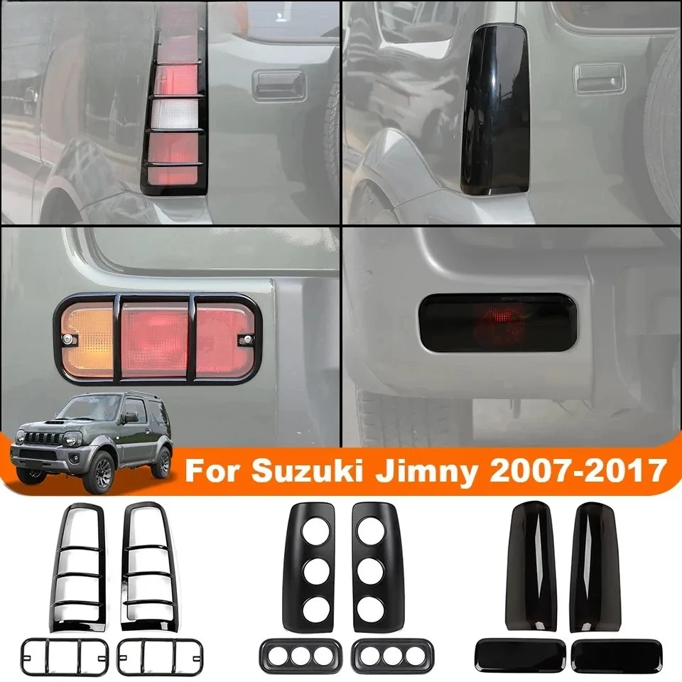 

SHINEKA Lamp Hoods For Suzuki Jimny 2007-2017 Car Tail Light Lamp Rear Fog Light Decoration Cover Trim Kit Exterior Accessories