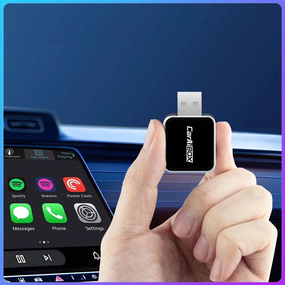 

Car Ai Box Wireless 2in1CarPlay Android auto Adapter Dongle With USB-A/C Plug and Play Smart Link Phone Automatic for Car Radio