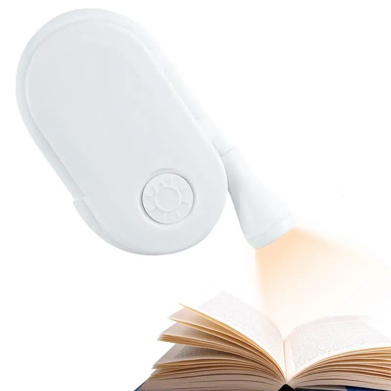 Clip On Reading Night Light LED Small Student Reading Lamp 3 Color Temperatures Book Light Color Changeable With 360-Degree