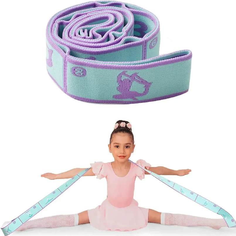 Yoga Stretching Strap, Stretch Band with 8 Loops, Yoga Strap, Shoulder Saver for Beginners for Effective Stretching, Yoga Traini