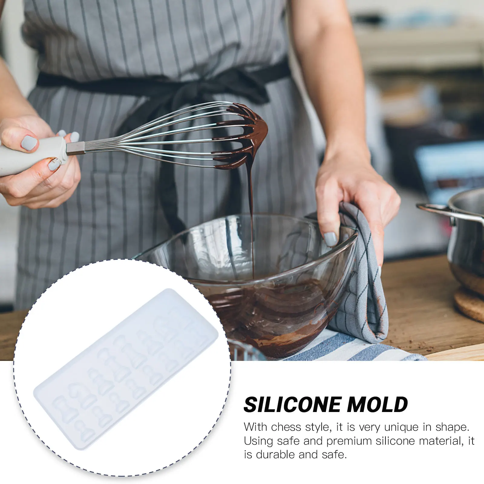 

1Pcs Chess Silicone Chocolate Mold Creative DIY Baking Mold Unique Chess Pattern Baking Tools Fun Gift for Kids