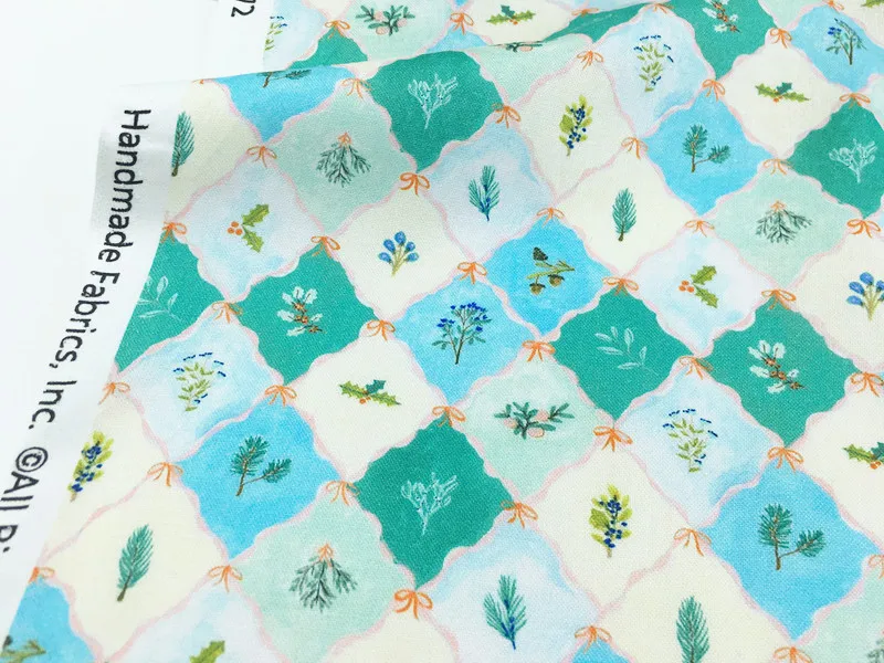 

Ретро-зеленая ткань с цифровым принтом: хлопок для рукоделия, обложек книг, штор, скатертей, детских пышных юбок, домашней обивки, поролоновых подушек