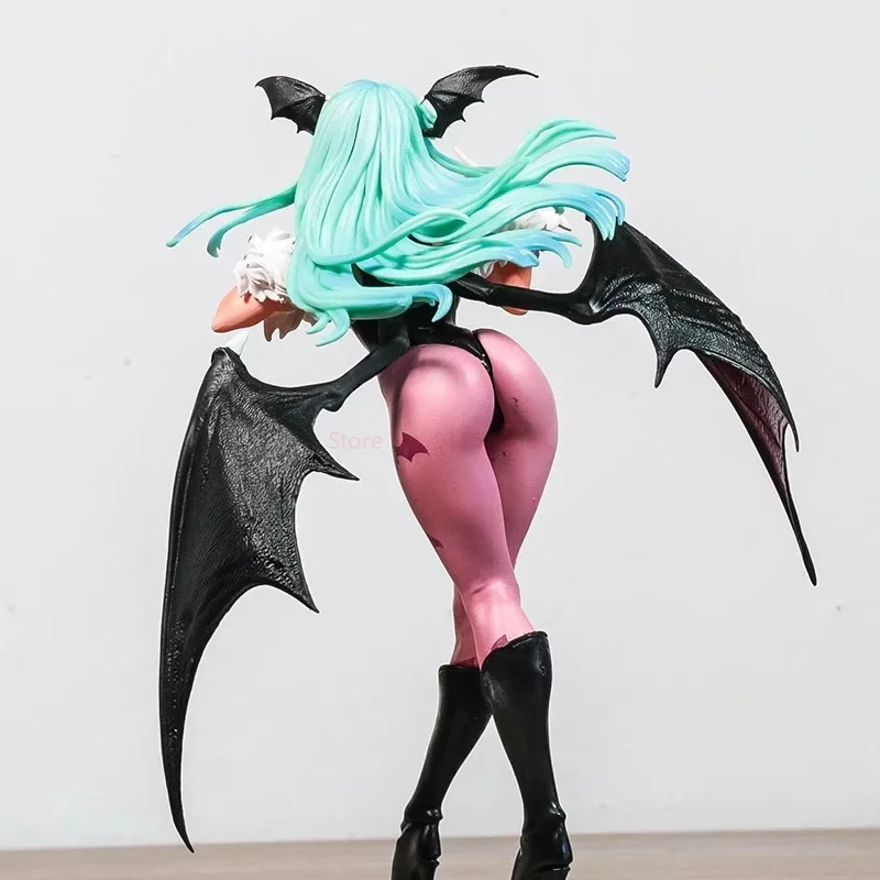 23Cm Anime Vampired Jager Morrigan Aensland Felicia Action Figure Darkstalkers Bishoujo Collectie Beeldje Halloween Speelgoed Gif