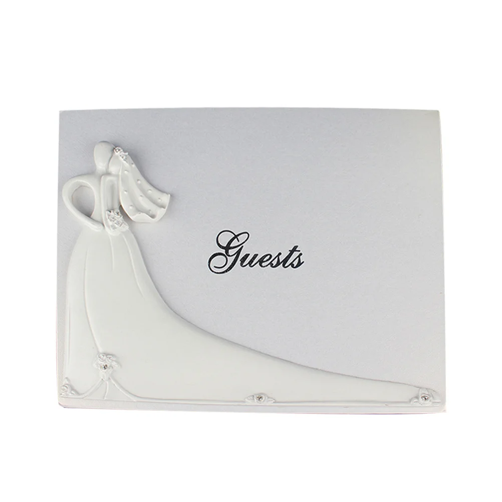 

1Pcs Romantic Guest Book for Wedding Signature Gift Book Linen Lace Message Journal Keepsake Autograph Album for Marriage Event