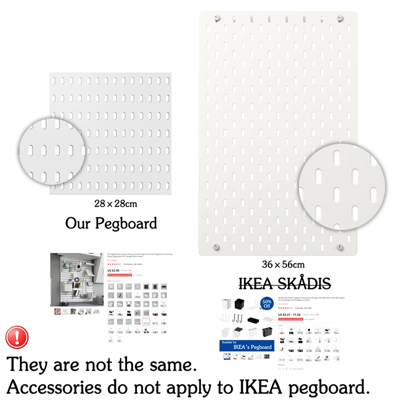 DIY Pegboard Accessories Hanging Racks Storage Hooks Wall Organizer No Holes Required Crafts Organizing Garage Kitchen Room