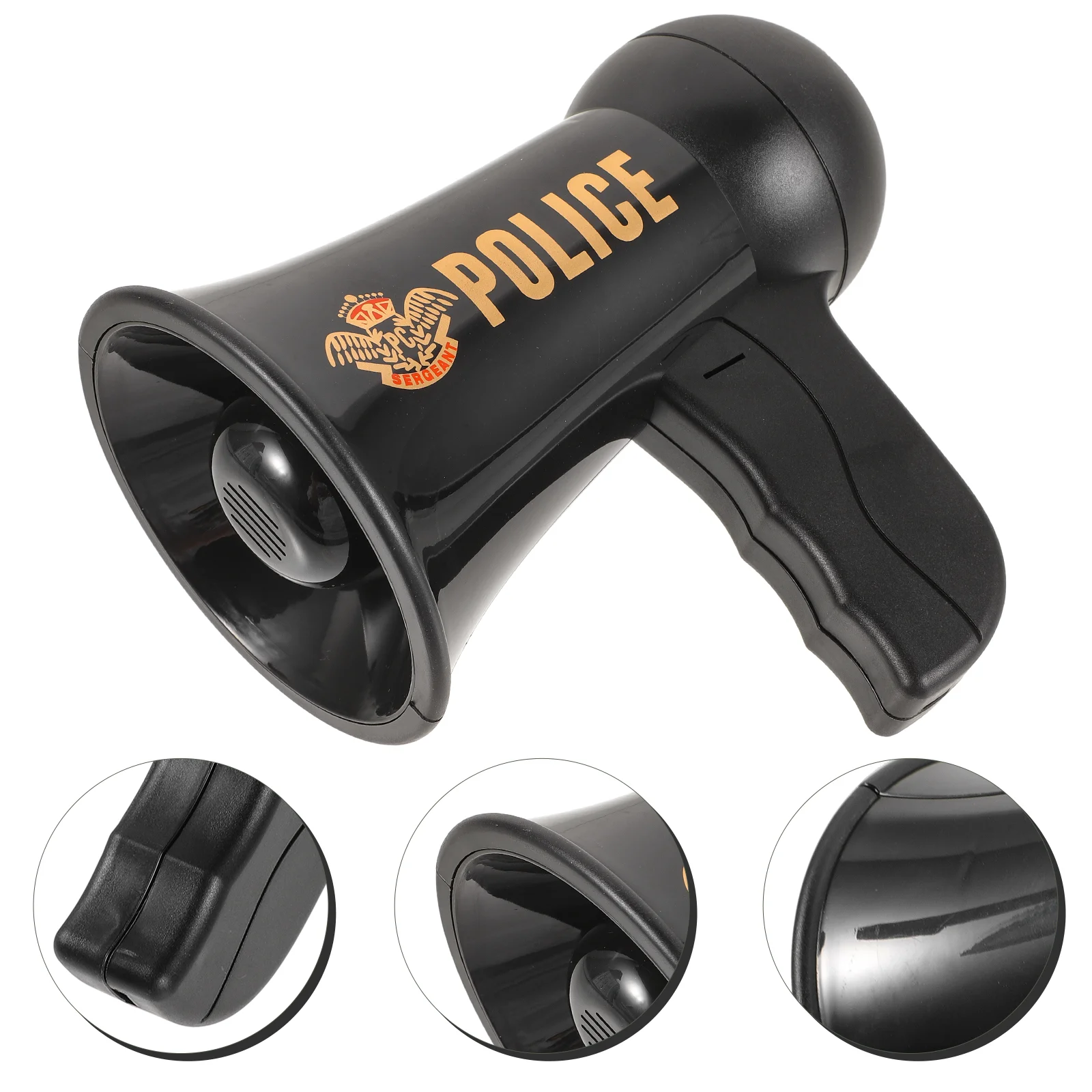 Large Trumpet Horn Kids Toy Realistic Police Sound Dress Plastic Loudspeaker Officer' Cosplay