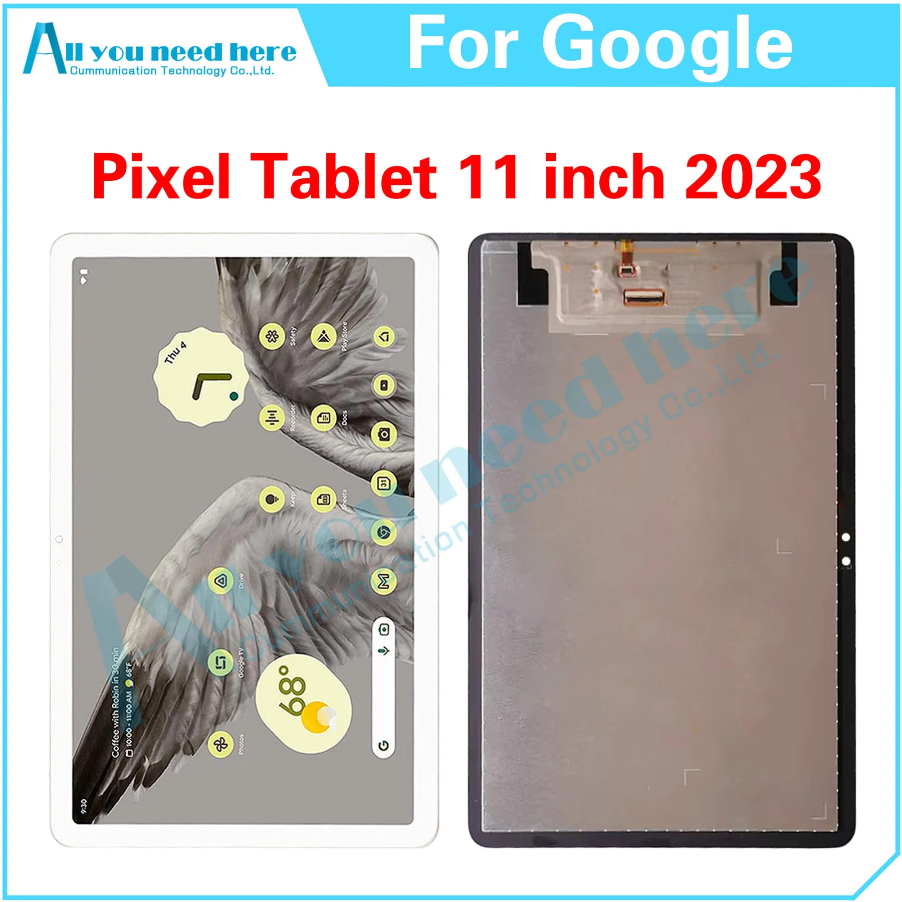 

100% Test 11 Inch For Google Pixel Tablet 2023 ​LCD Display Touch Screen Digitizer Assembly Repair Parts Replacement