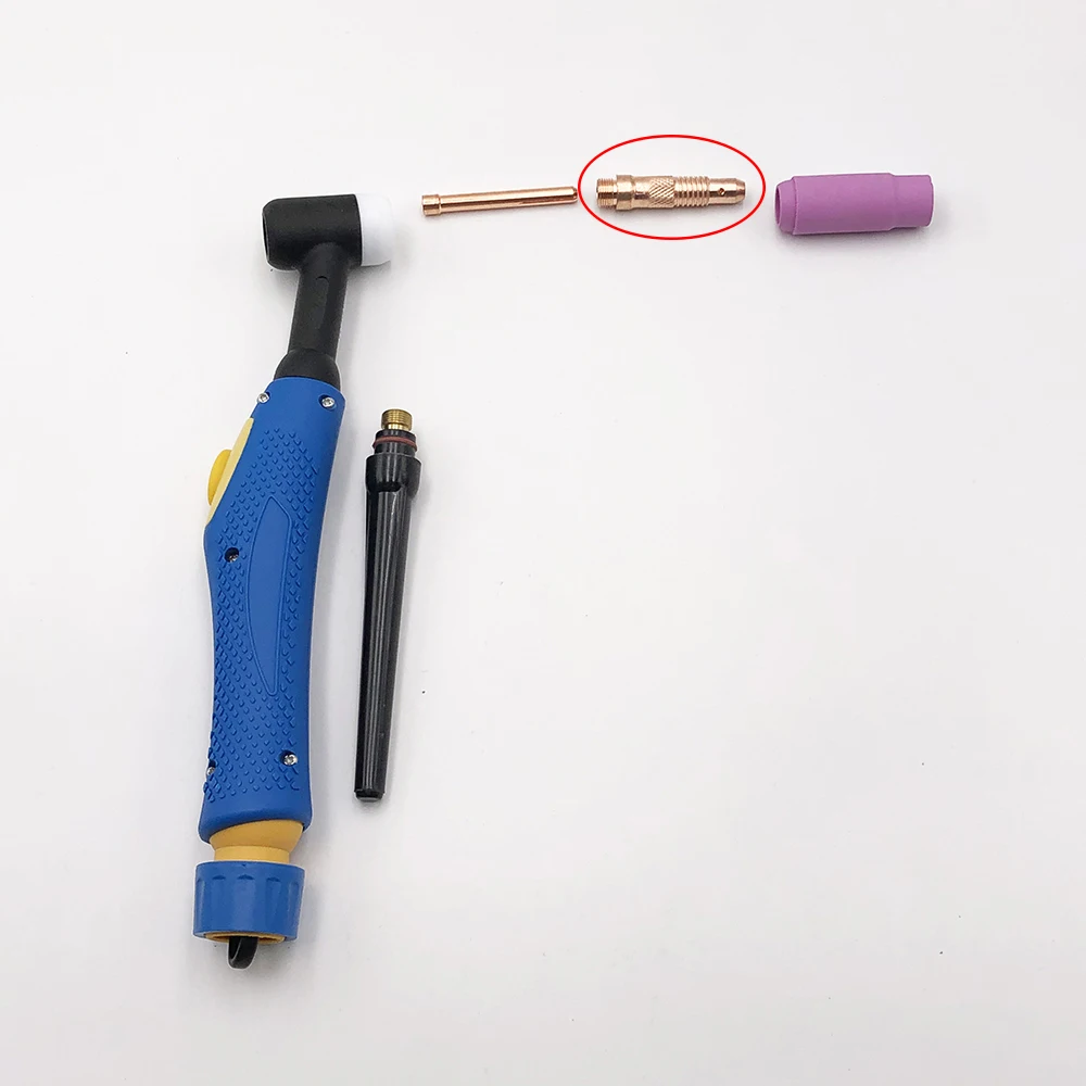 콜릿 바디 용접 소모품, Wp17, WP18, WP26, Tig 용접 토치용, 10N28, 3.2mm, 10 개