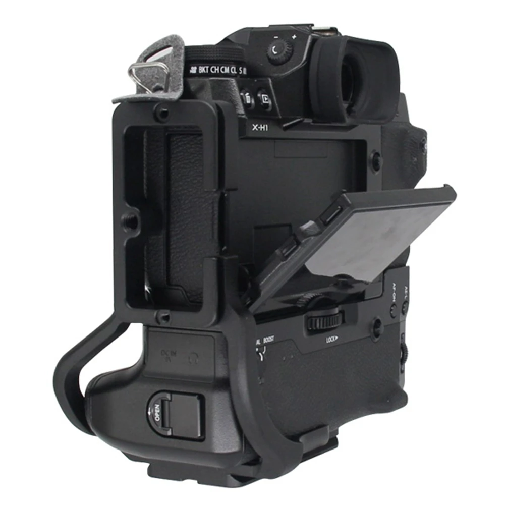 N91R-Quick Release L Plate/Bracket Holder Vertical Hand Grip For Fujifilm Fuji X-H1 XH1 Camera Battery Grip