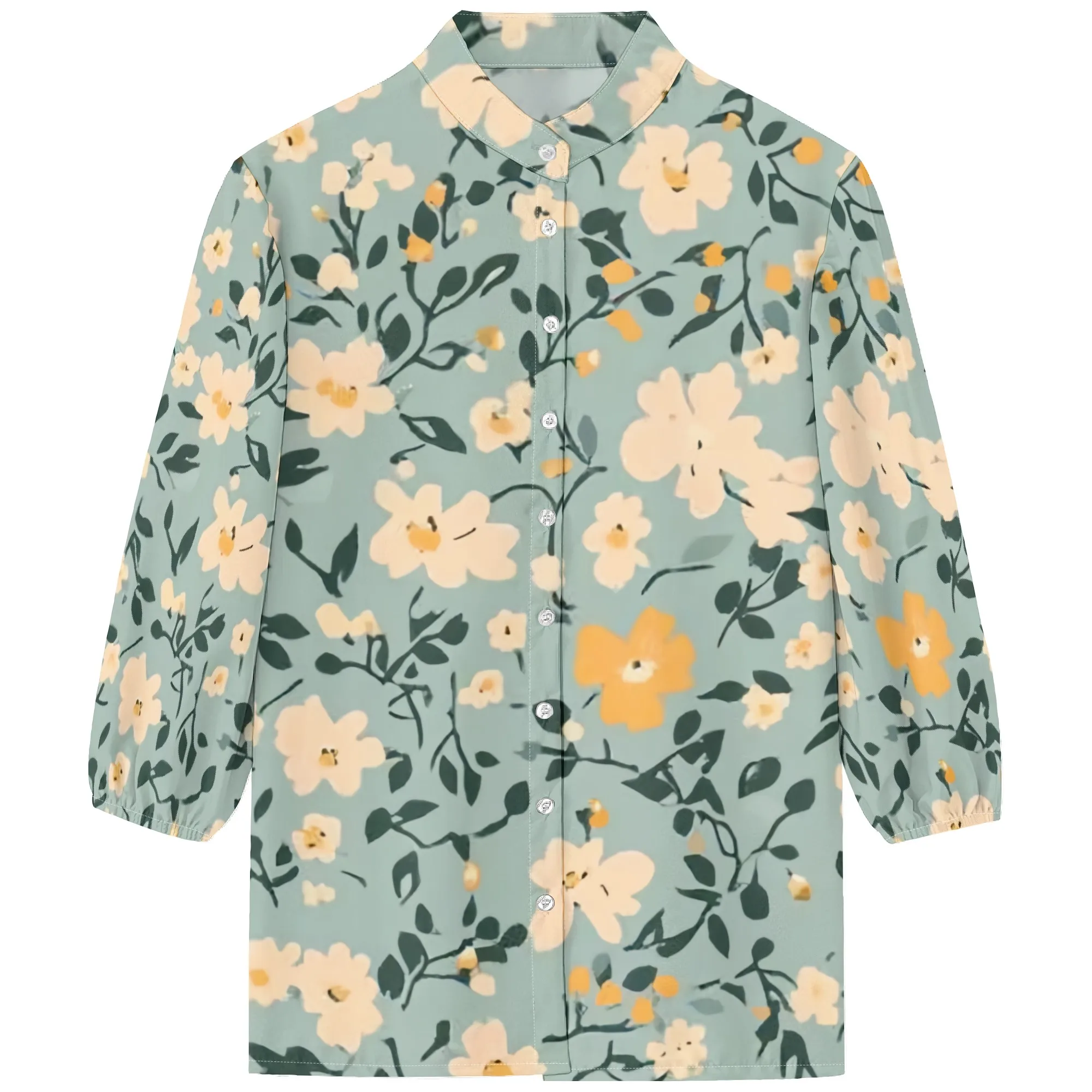 Рисунок 4 - Женская летняя винтажная блузка с цветочной графикой