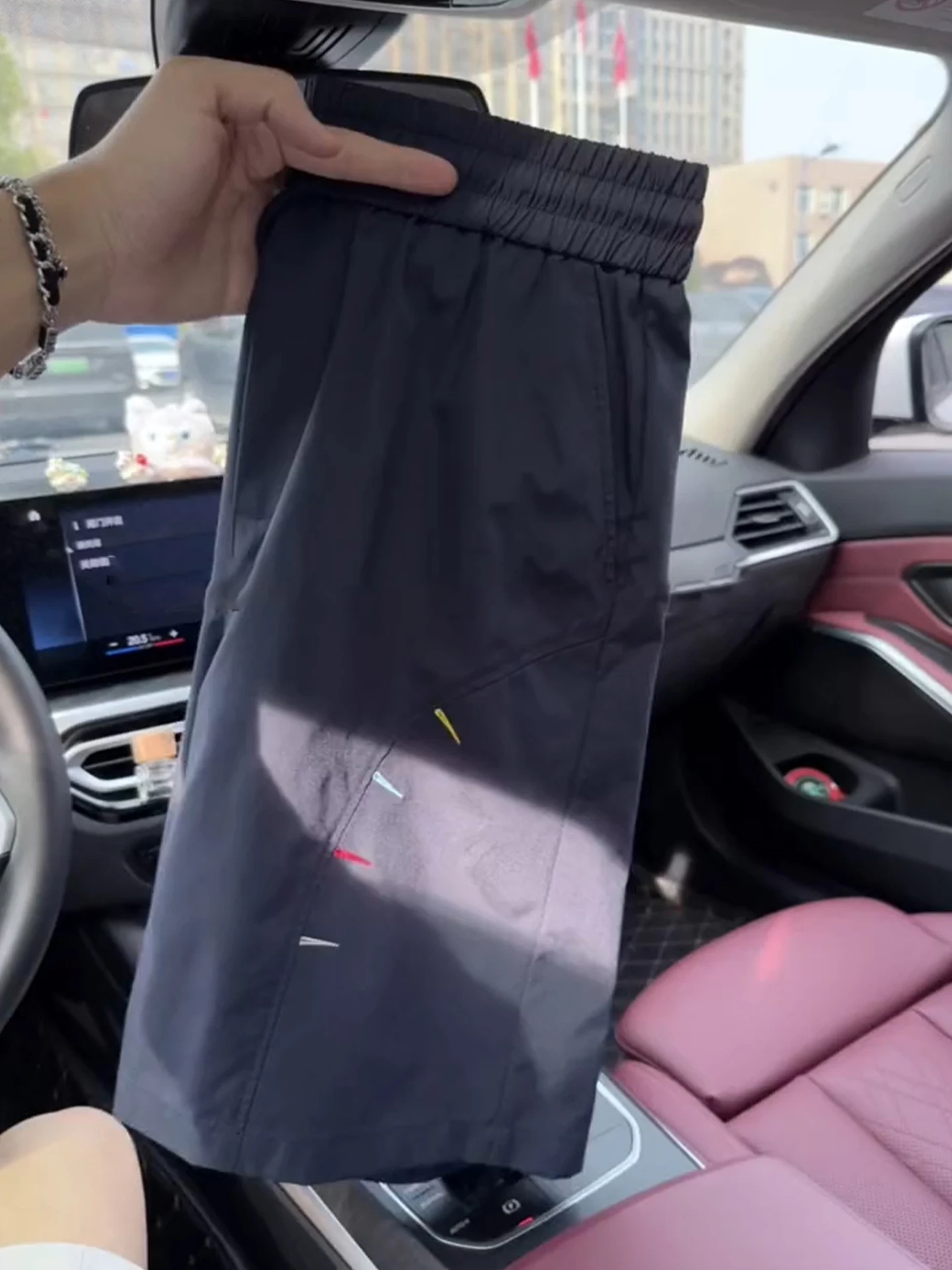 Quick Dry Ice Silk Short Pants Men's Summer Thin Five-Point Stitching Splicing Shorts Casual Fitness Outdoor Cycling Shorts