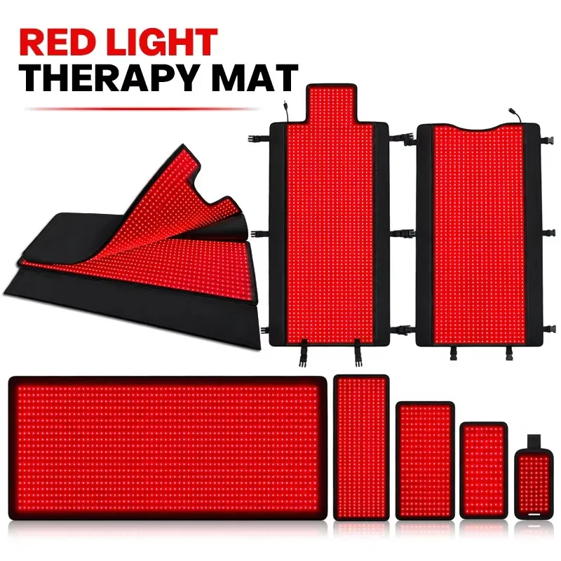 OEM wholesale near-infrared phototherapy blanket sleeping bag 660nm 850nm whole body red light therapy pad
