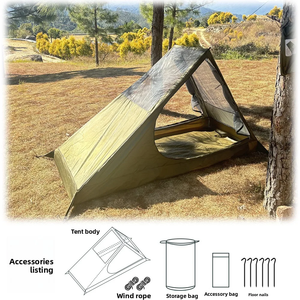 Tenda ultraleggera antizanzare - Bivy da escursionismo singolo con rete traspirante |   Design senza palo per tenda turistica da campeggio e zaino in spalla