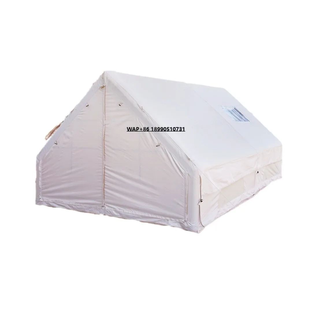 

Full-Automatic Inflatable Camping Tent Oxford Fabric 129sf Waterproof Four-Season Use Two Bedrooms Living Room 3x4x2m Size