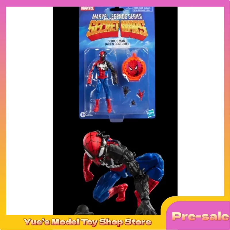 [pre-sale]-marvel-secret-wars-symbiote-spider-man-6-inch-action-figure-animation-model-toy-collection-gift