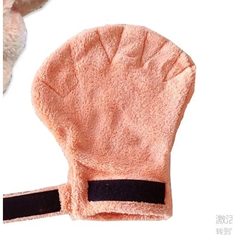 Small Pets Calming Sleeping Fleece Fabric Gloves Anti Bite Anti Scratch Handling Gloves for Sugar Gliders Hamsters  Guinea Pigs