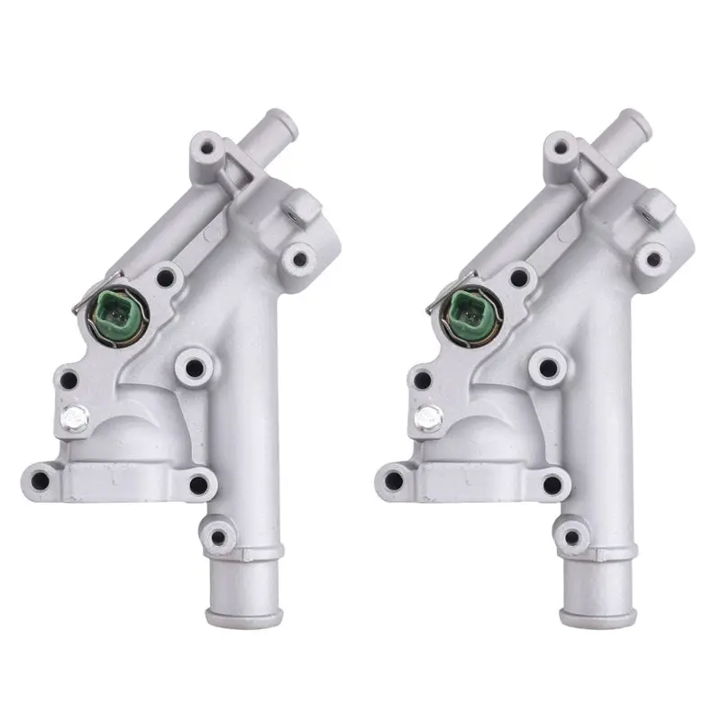 

2X 9687927980 1338AV Thermostat Holder With Sensor Engine Coolant Thermostat Automotive For 307 407 Citroen C4-X59A