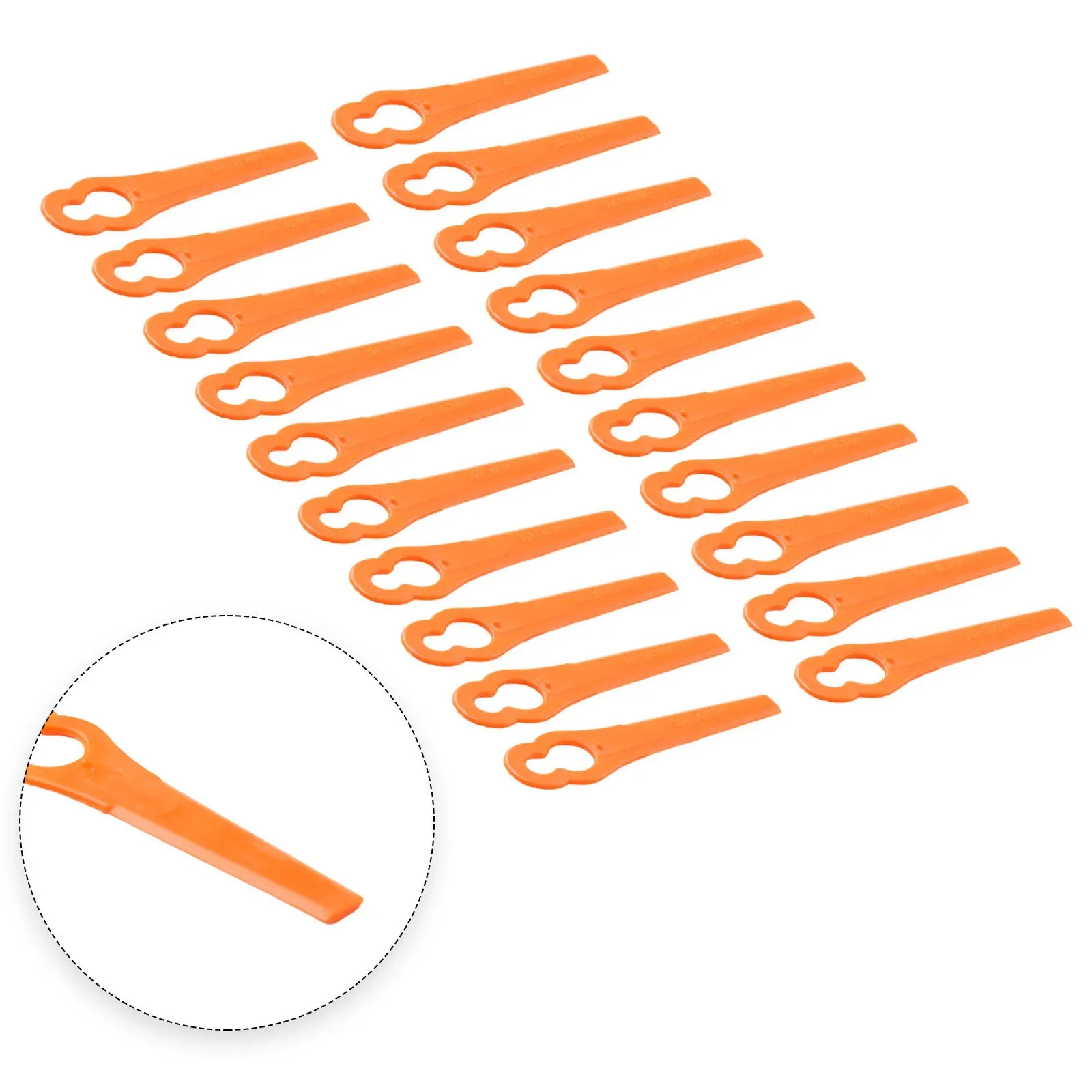 20 шт., пластиковые лезвия для триммера для травы