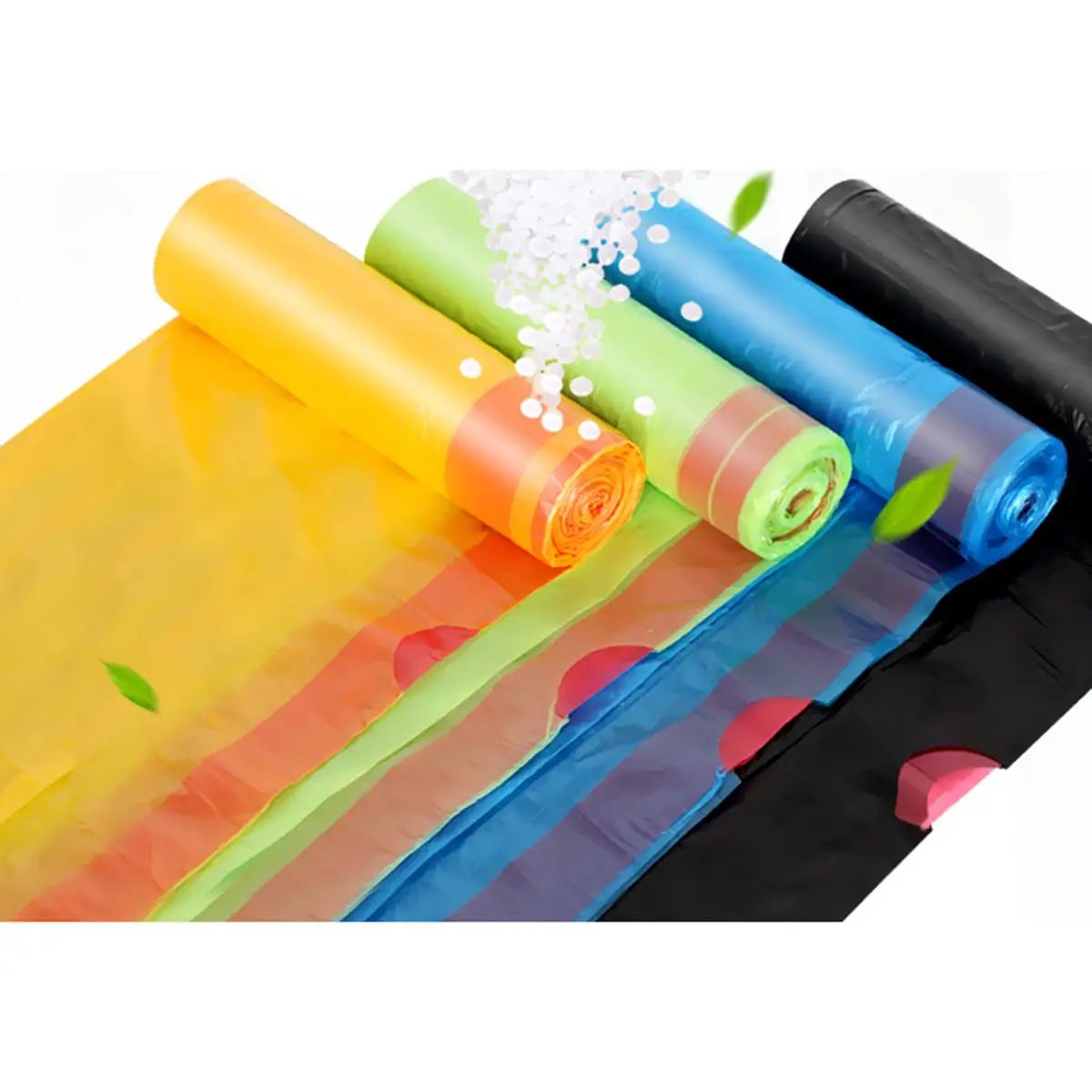 Thickened Premium Odorless Drawstring Trash Bags Large Capacity Strong Rubbish Bags With String For Bathroom