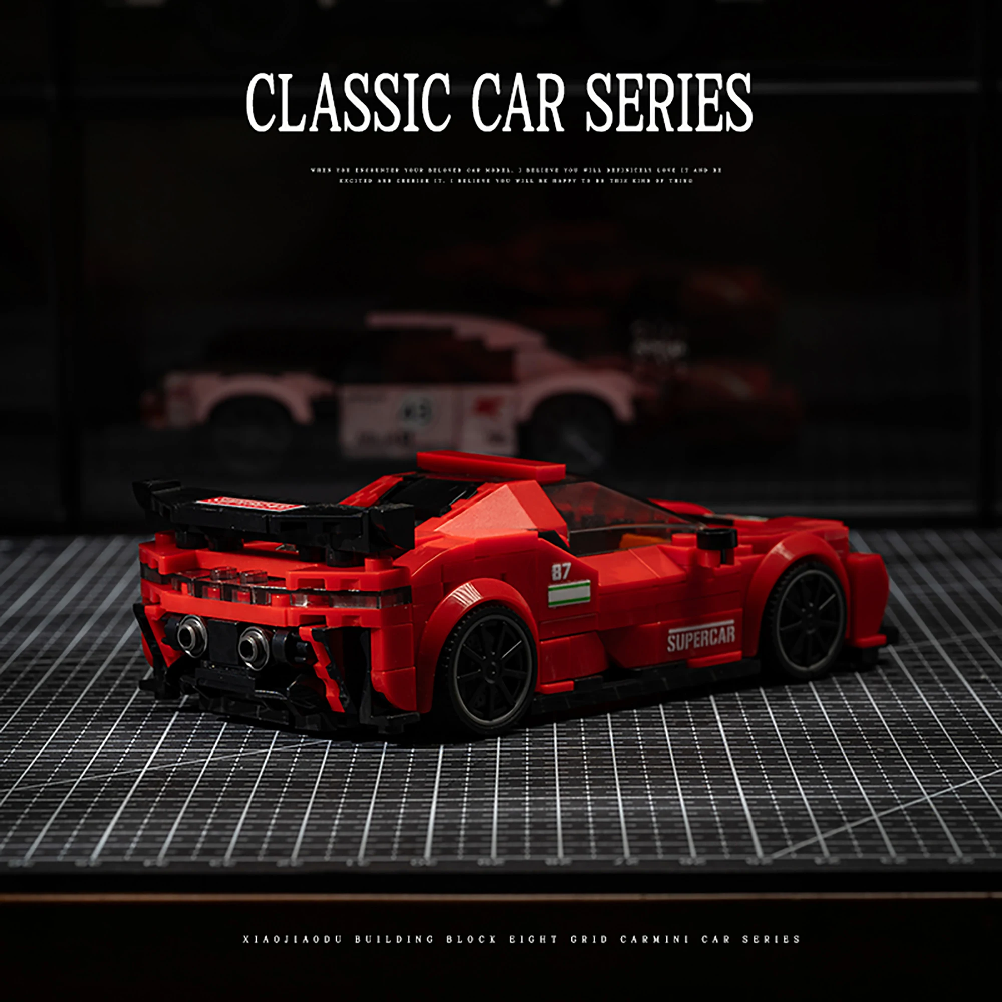 ตัวต่อรถแข่งความเร็วสูง SF90XX จำนวน 375 ชิ้น ชุดตัวต่อรถซูเปอร์คาร์ ของเล่นตัวต่อสำหรับเด็กและผู้ใหญ่ ของขวัญ