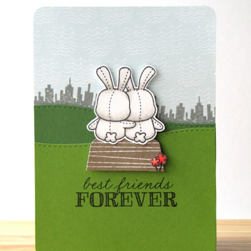 Dandelion Wishes Clear Stamps Honey Bunny Rubber Stamps For DIY Scrapbooking Album Card Making Decoration Paper Craft