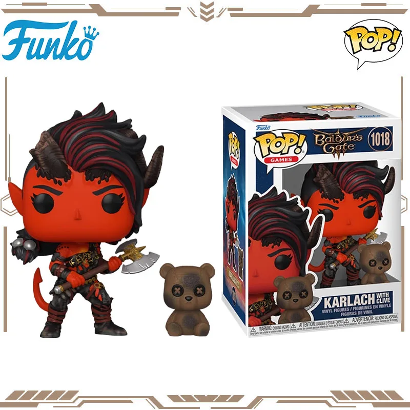 

Funko POP Original Baldur's Gate Anime Figure Karlach 1018 Action Figure Toys for Boys Girls Gift Collectible Model Ornaments