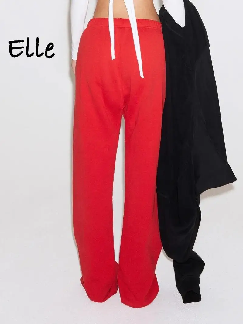 Pantaloni sportivi Handpied Khy Set Pantaloni lunghi larghi sportivi casual Autunno Inverno Nuovo arrivo Pantaloni in cotone Fem Faion