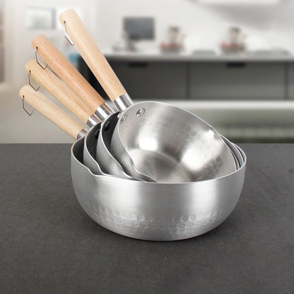 

Stainless Steel Milk Pan Non-Stick Saucepan Soup Noodle Pot Complementary Food Stew Pot Heat Resistant Kitchen Cookware