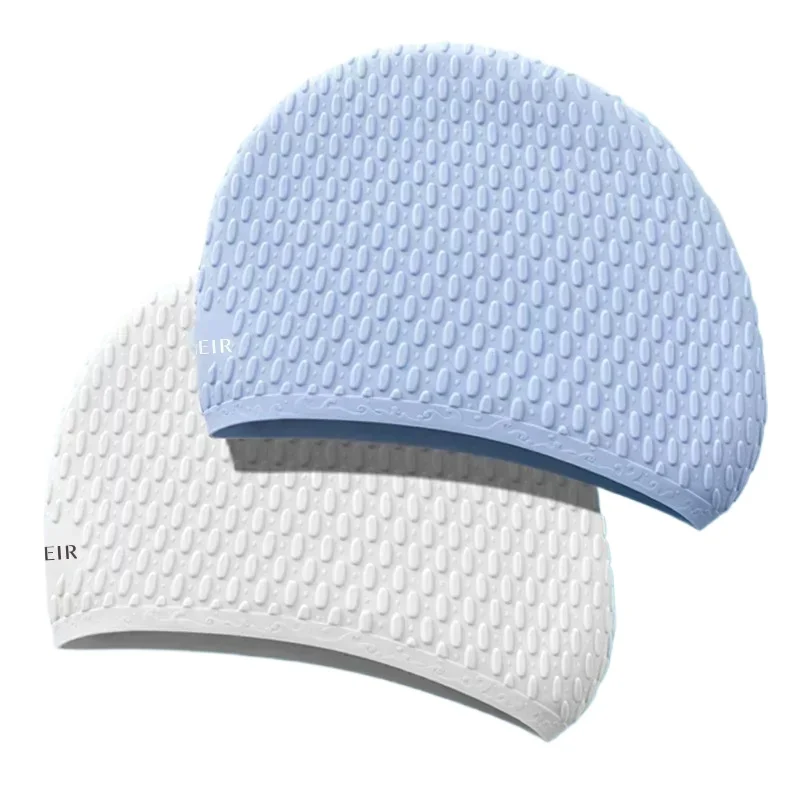 

1 шт., силиконовая шапочка для плавания с каплями воды, шапки для водных видов спорта, супер эластичная водонепроницаемая шапочка для защиты ушей, шапочка для плавания унисекс