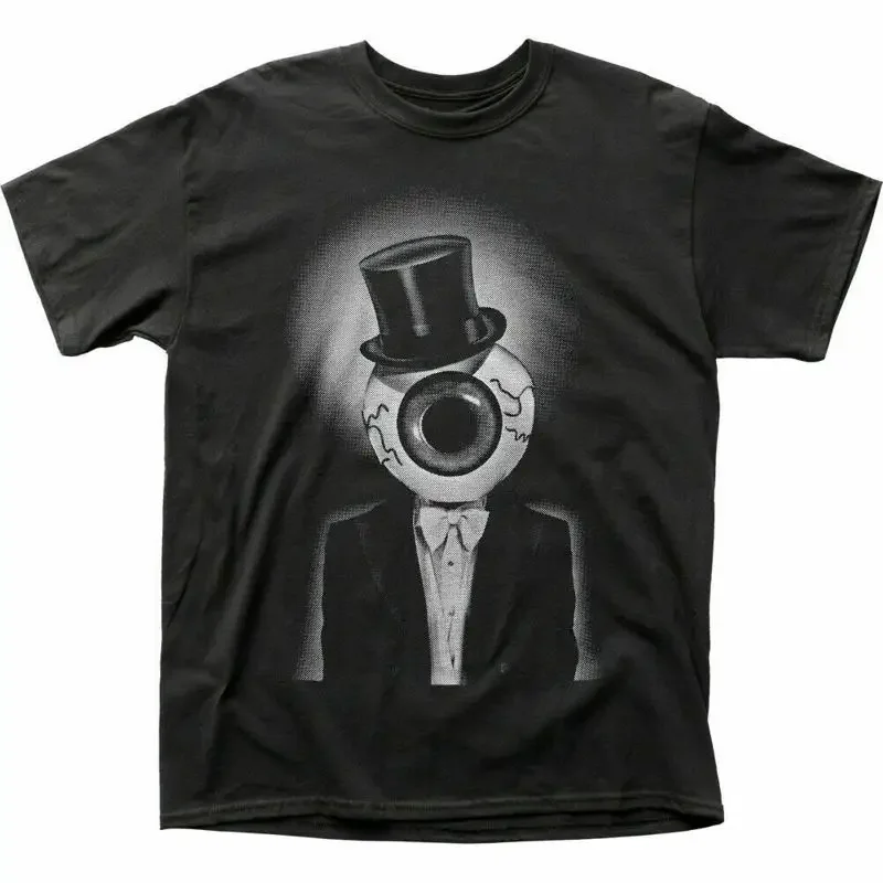 Eyeball Man Tuxedo Top Hat Graphic T-Shirt Men's Short Sleeve Crewneck Tee