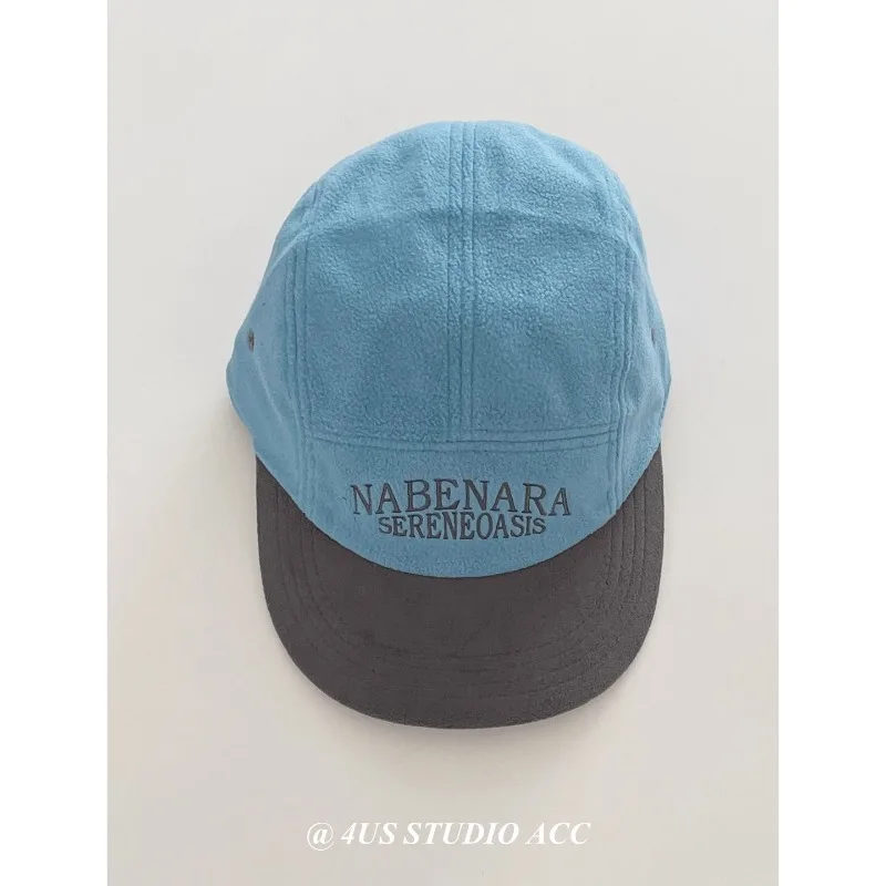 الرجعية المتخصصة المتناقضة اللون 5-لوحة قبعات البيسبول للنساء الخريف الشتاء الصوف الدافئة تنوعا شقة الحواف الهيب هوب القبعات الرجال