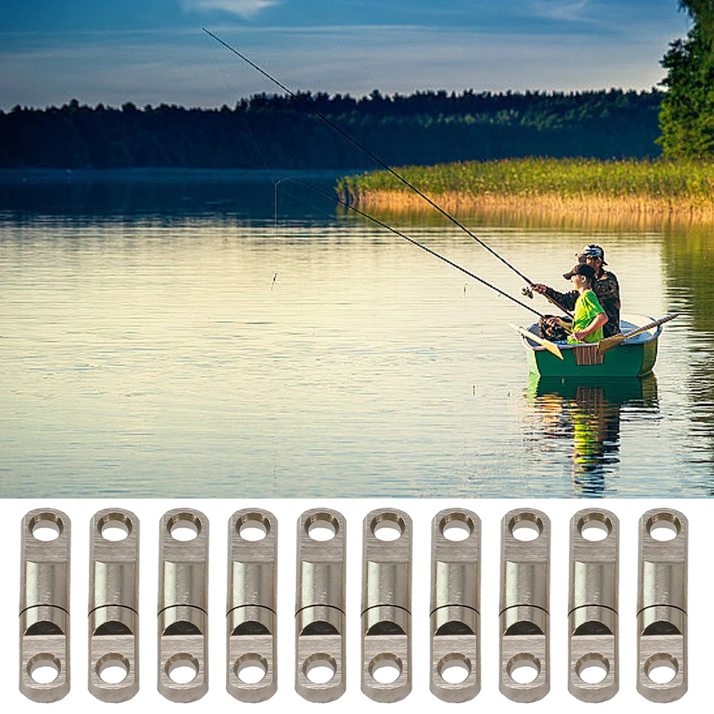 10PC Fishing Swivels Heavy Duty Swivel Trolling Fishing Ball Bearing Swivel Bait Hook Connector Stainless Steel Outdoor Accessor