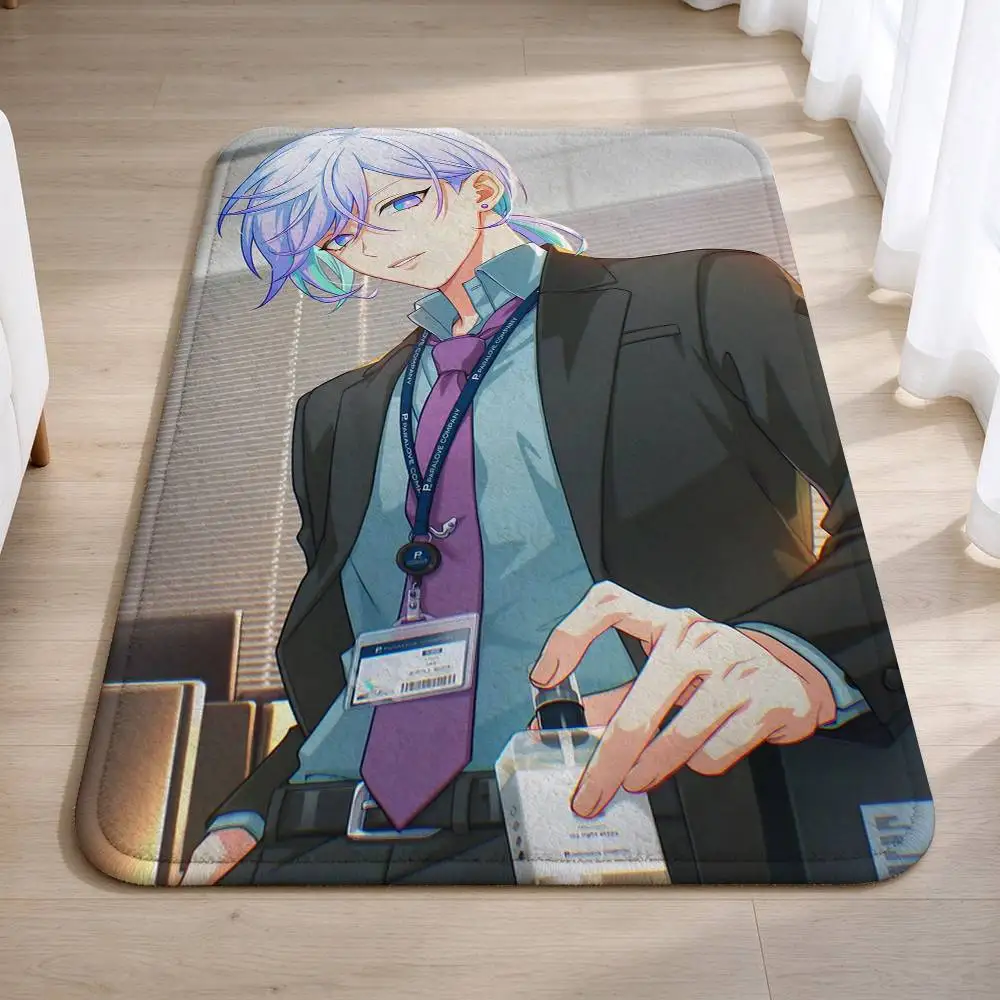C-Cozmez K-Kanata x Nayuta P-Live Home Decor Short Plush Floor Mat, Non-Slip & Easy to Clean for Multi Doorways