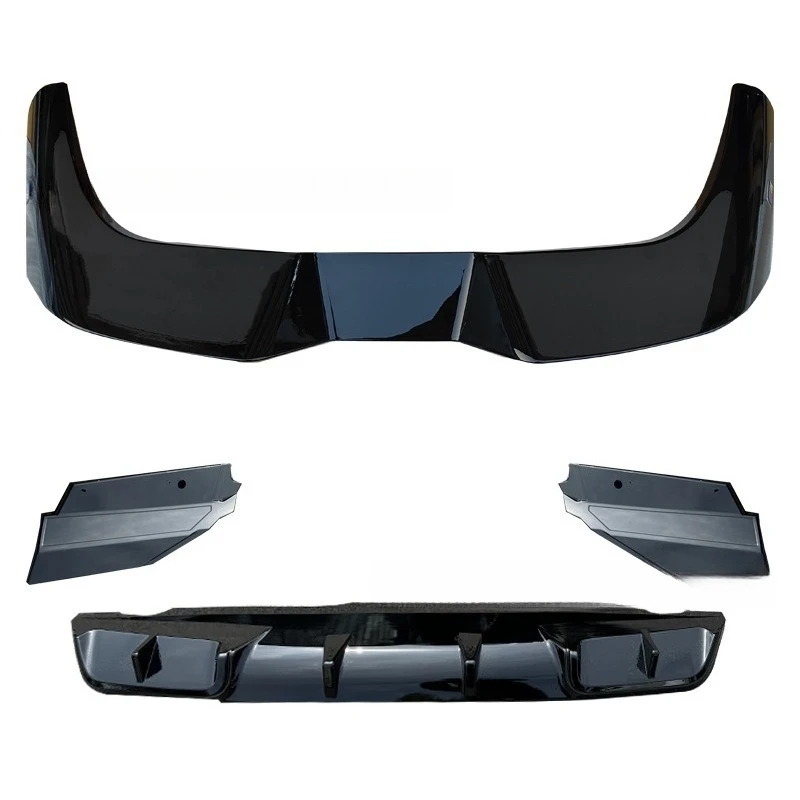 

For 23-24 New BMW X1 Bright Black Sports Rear Lip Tail Darth Vader Rear Surround Kit Spoiler