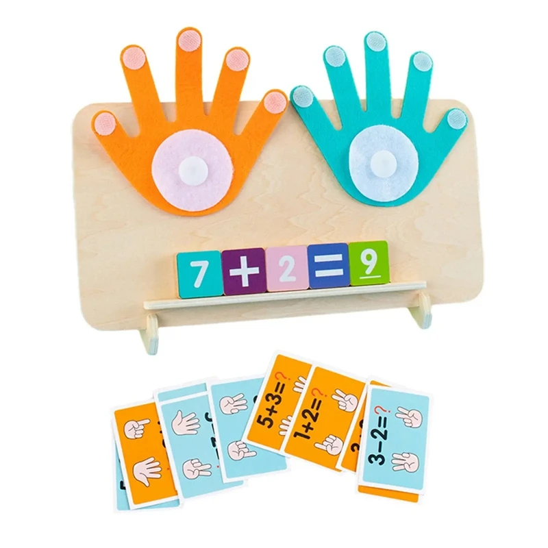 Develop Finger Counting Math Toy Finger Counting Digital Teaching Aids Toys For Preschool Children Travel Game