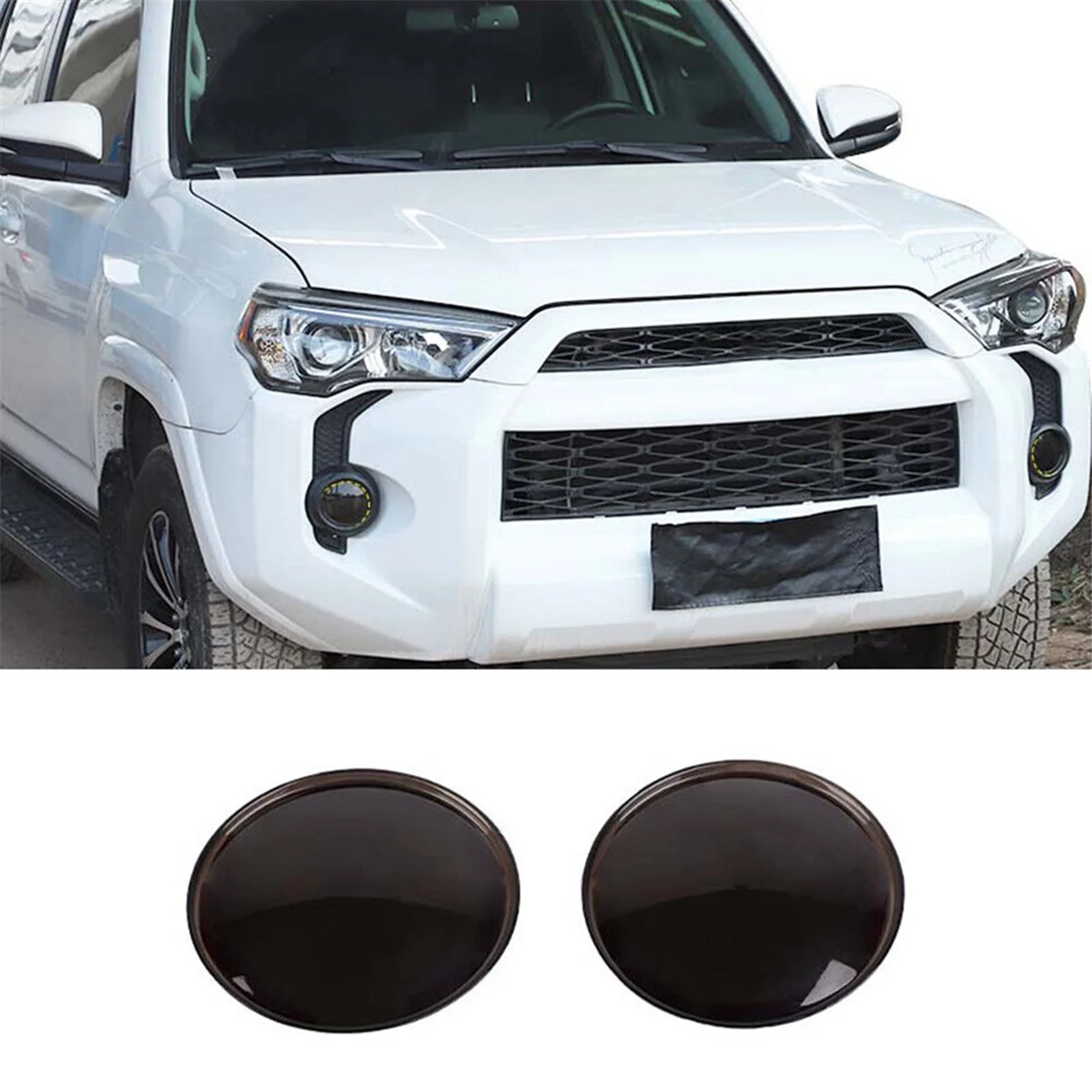 Передняя противотуманная лампа для Toyota 4runner 2014-2023, декоративная отделка, закрепка, аксессуары, дымчатый цвет