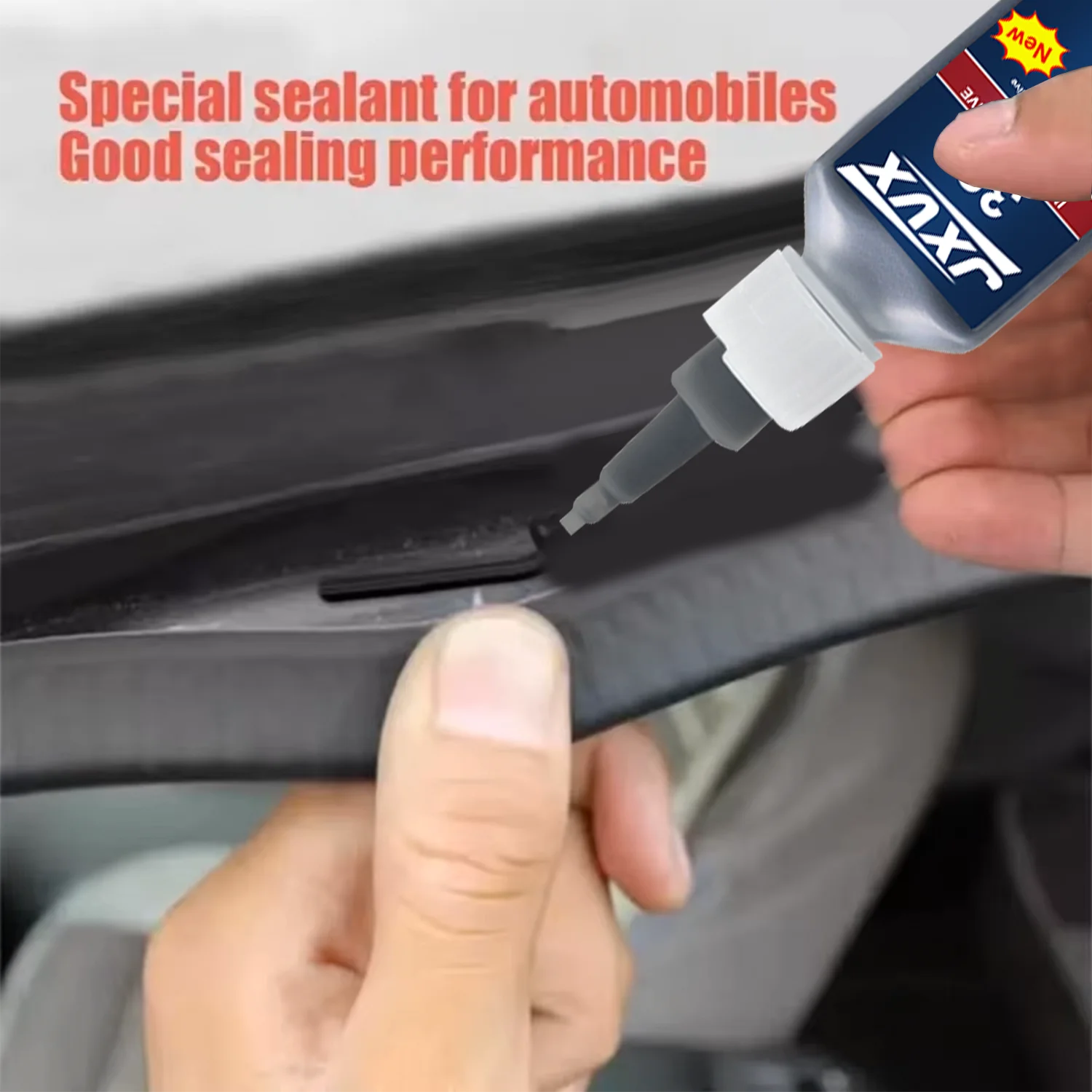 JXVX Automobil-Kunststoffkleber, starker Kleber, schwarzer Kleber für Autostoßstangenverkleidung, Gummidichtung, Innen- und Außenteile, Reparatur, 20 ml, 6 Stück – Detail 5