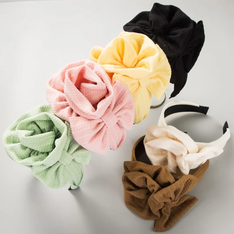 

1pcs Trendy Retro Bow Headband Women Hair Accessories Elegant Daily Matching Decorative Flower Hairband